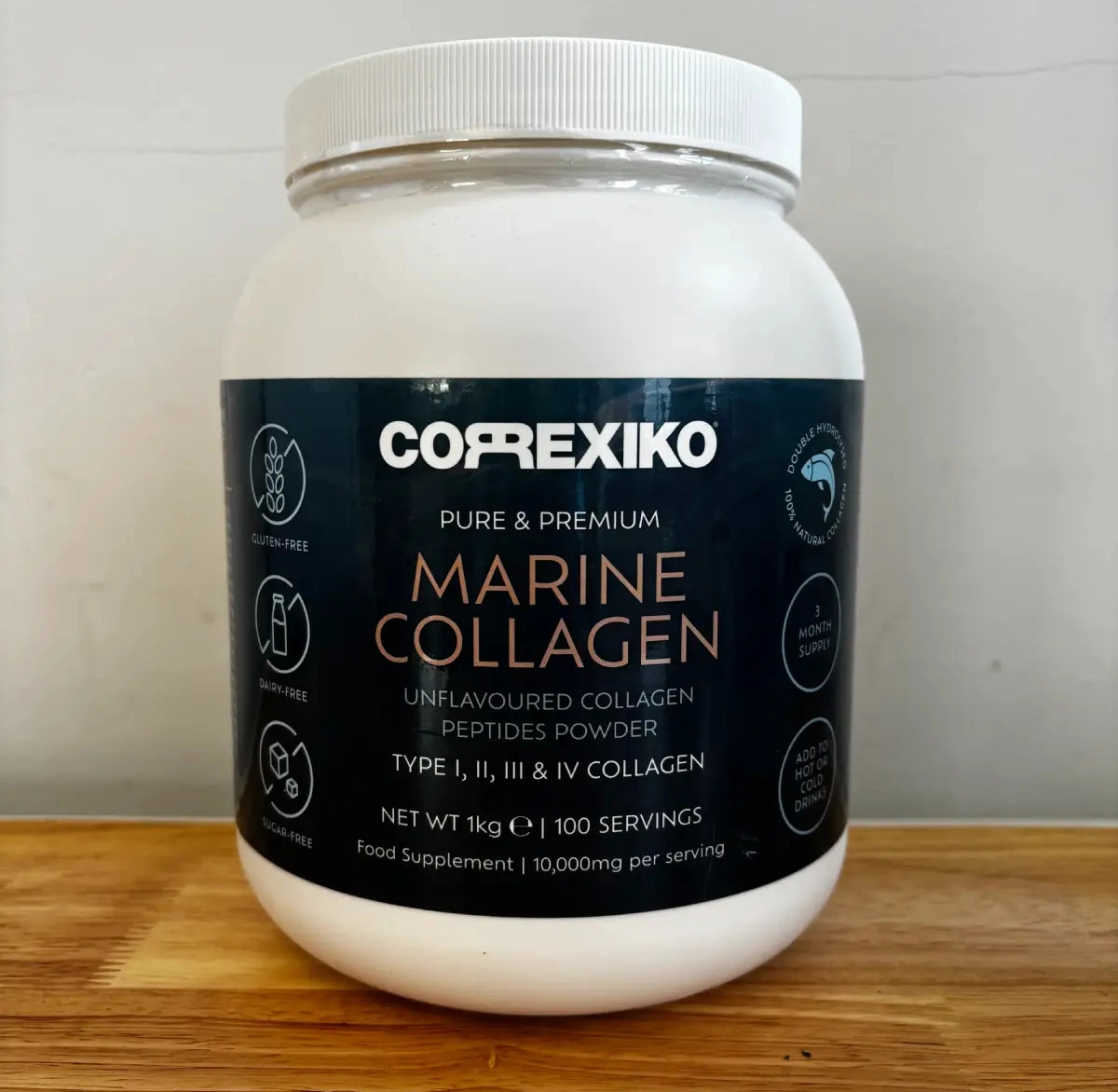 Correxiko Marine Collagen Powder tub